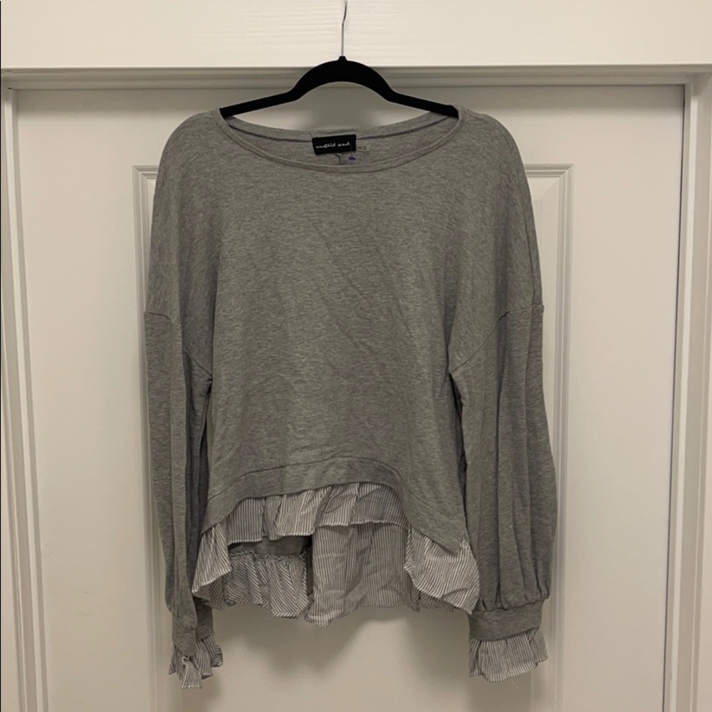 Mustard Seed Ruffled Top